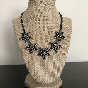 J. Crew Gunmetal Star Necklace